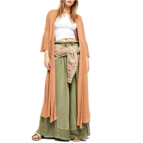 🎁 Free People Making Waves Cardigan Cinnamon